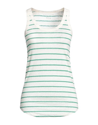 MAJESTIC FILATURES Vest Green 94% Linen, 6% Elastane
