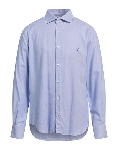 BROOKSFIELD Camisa estampada Azul francés 100% Algodón