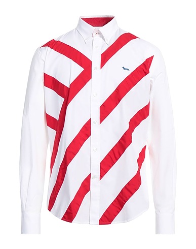 HARMONT & BLAINE Striped shirt White 100% Cotton
