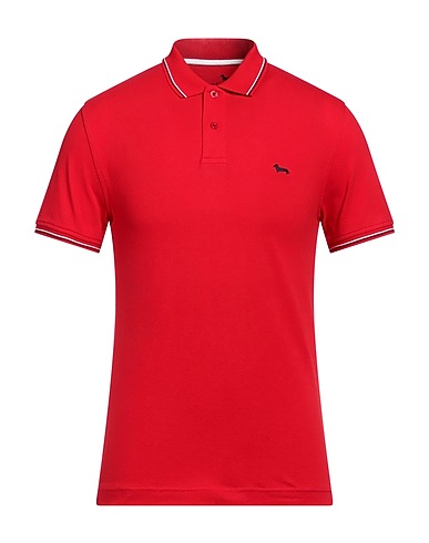 HARMONT & BLAINE Polo shirt Red 95% Cotton, 5% Elastane