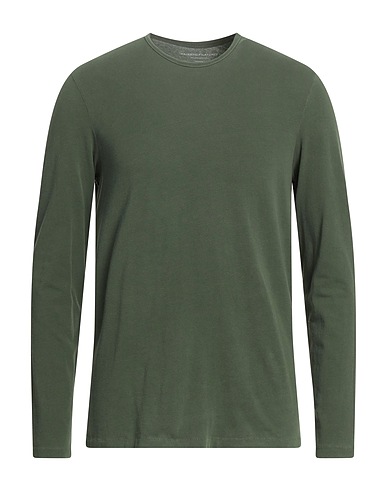 MAJESTIC FILATURES Basic T-Shirt Military green 94% Cotton, 6% Elastane