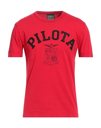 AERONAUTICA MILITARE T-shirt Rosso 100% Cotone