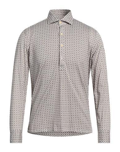 SONRISA Patterned shirt Khaki 100% Cotton