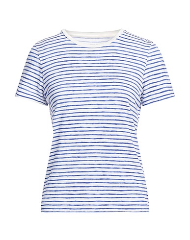 MAJESTIC FILATURES T-shirt Bright blue 67% Viscose, 28% Linen, 5% Elastane