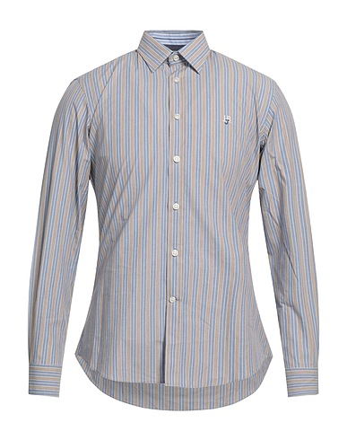 HARMONT & BLAINE Striped shirt JEANS Light blue 100% Cotton