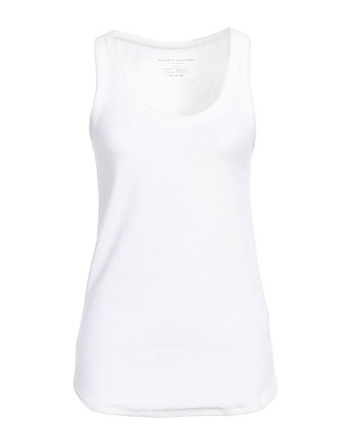 MAJESTIC FILATURES Top Off white 50% Cotton, 50% Modal