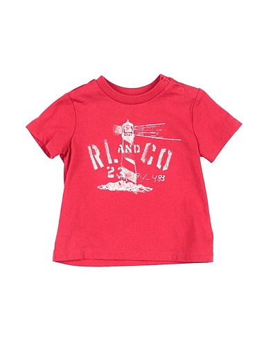 POLO RALPH LAUREN T-shirt Mattone 100% Cotone
