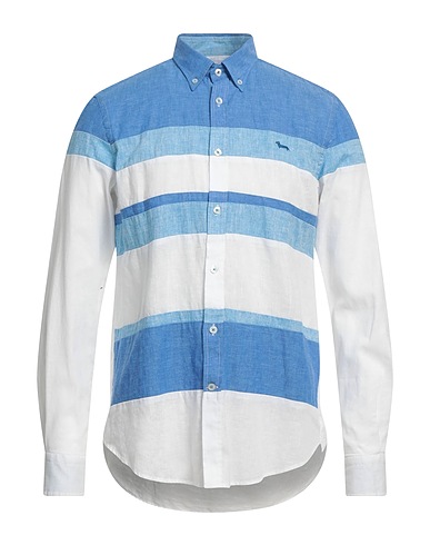 HARMONT & BLAINE Patterned shirt 55% Linen, 45% Cotton