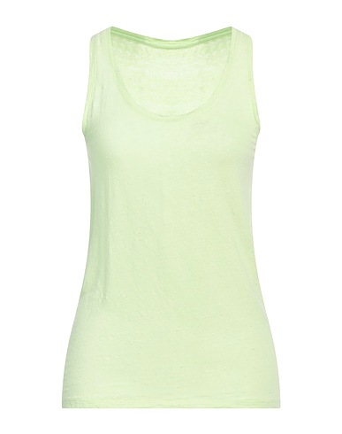 MAJESTIC FILATURES Vest Lime green 94% Linen, 6% Elastane
