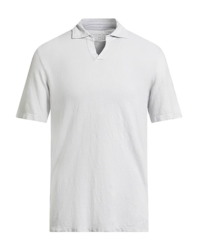 MAJESTIC FILATURES Polo Grigio chiaro 94% Lino, 6% Elastan