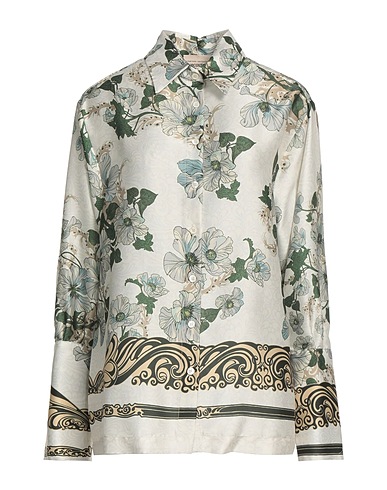 SEMICOUTURE Floral shirts & blouses Ivory 100% Polyester