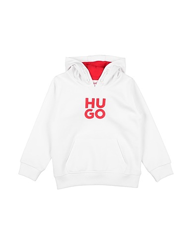 HUGO Felpa Bianco 80% Cotone, 20% Poliestere, Elastan