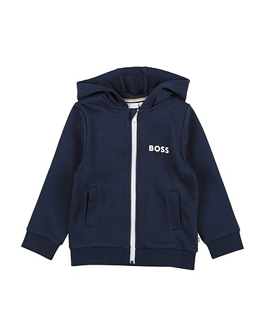 BOSS Sweatshirt Midnight blue 87% Cotton, 13% Polyester, Elastane