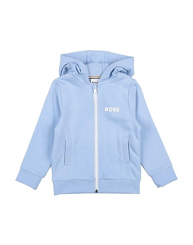 BOSS Sweatshirt Sky blue 87% Cotton, 13% Polyester, Elastane
