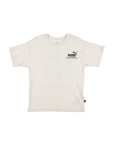 PUMA T-Shirt ESS+ MID 90s Graphic Tee B
 Beige 80% Baumwolle, 20% Polyester