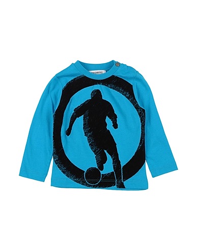 BIKKEMBERGS T-shirt Azzurro 100% Cotone