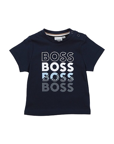BOSS T-shirt Midnight blue 100% Cotton, Elastane