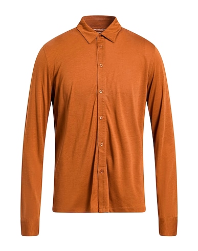 MAJESTIC FILATURES Solid colour shirt Brown 67% Lyocell, 33% Cotton