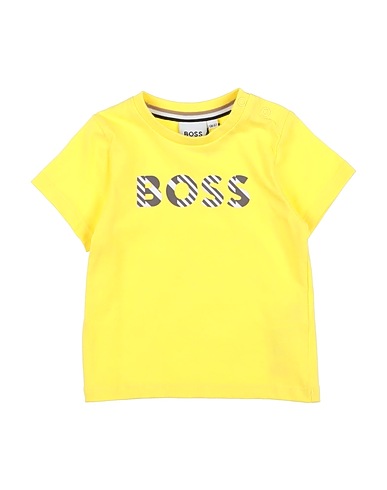 BOSS T-shirt Yellow 100% Cotton, Elastane