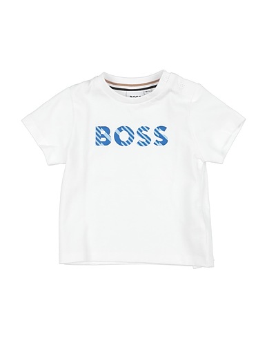 BOSS T-shirt White 100% Cotton, Elastane