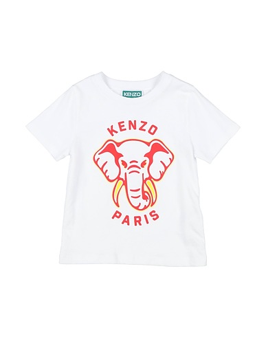 KENZO KIDS T-shirt White 100% Cotton, Elastane