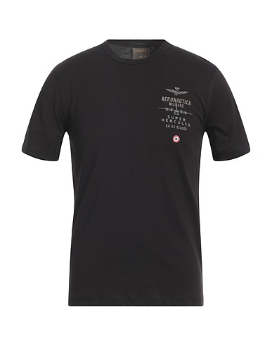 AERONAUTICA MILITARE T-shirt Black 100% Cotton