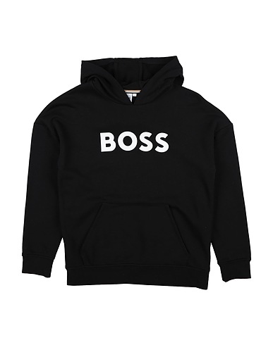BOSS Hooded track jacket  Black 87% Cotton, 13% Elastane