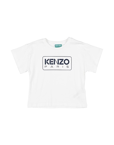 KENZO KIDS T-shirt BIANCO 100% Organic cotton, Elastane