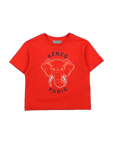 KENZO KIDS T-shirt Rosso pomodoro 100% Cotone organico, Elastan