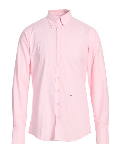 DSQUARED2 Solid colour shirt ROSA 100% Cotton