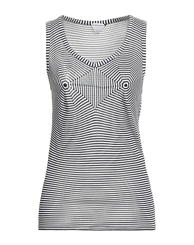BOTTEGA VENETA Tank top Black 100% Viscose, Polyamide, Elastane