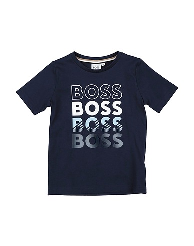 BOSS T-shirt Midnight blue 96% Cotton, 4% Elastane