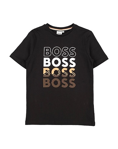 BOSS T-shirt Nero 96% Cotone, 4% Elastan