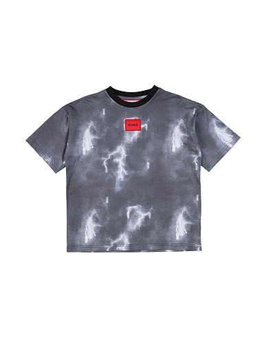 HUGO T-shirt Grigio 65% Poliestere, 35% Cotone