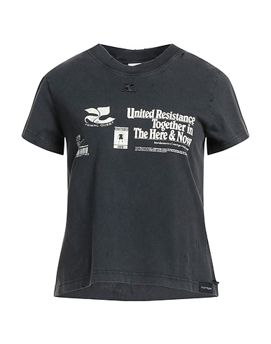 COURRÈGES T-shirt Grey 100% Cotton