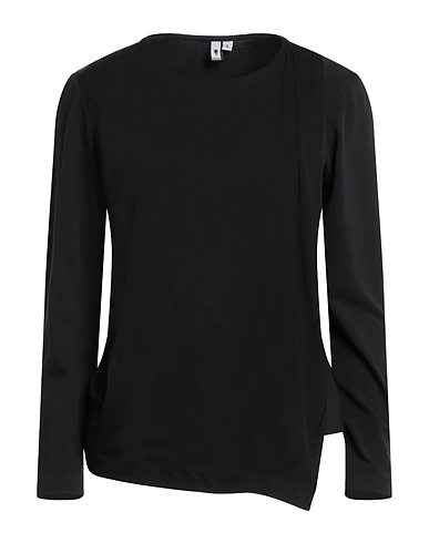 EUROPEAN CULTURE T-shirt Black 82% Cotton, 13% Silk, 5% Elastane