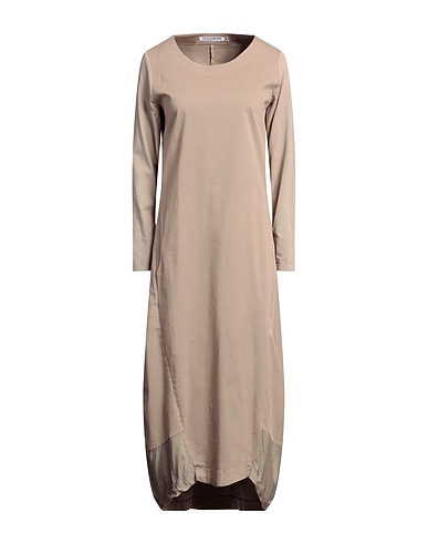 EUROPEAN CULTURE Midi dress 61% Cotton, 25% Cupro, 12% Rayon, 2% Rubber