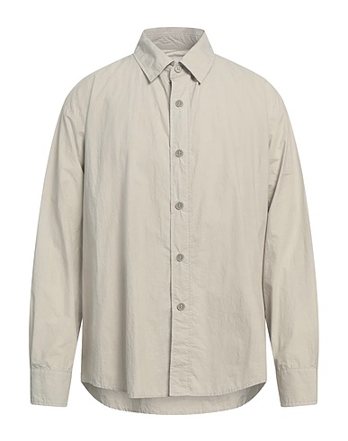 MYTHINKS Camicia tinta unita Khaki 100% Cotone