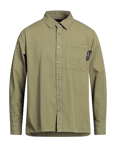 JOHN RICHMOND Solid colour shirt 100% Cotton