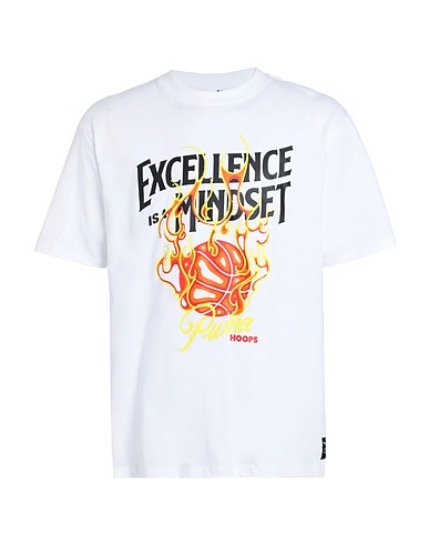 PUMA T-Shirt Hoops Excellence Tee
 Weiß 100% Baumwolle
