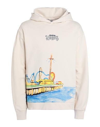 PUMA Hooded sweatshirt Showtime Hoodie
 Cream 96% Cotton, 4% Elastane