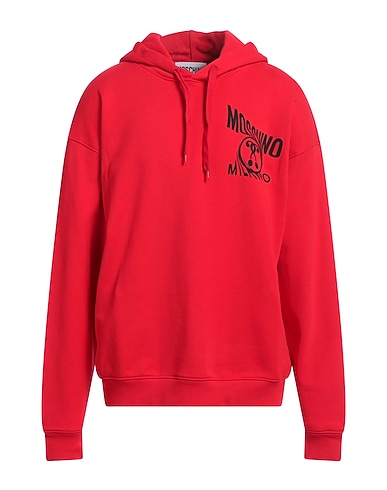 MOSCHINO Hooded sweatshirt Red 100% Cotton