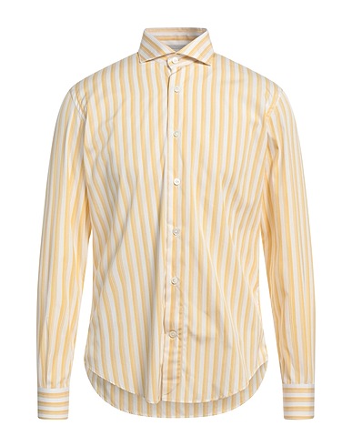 ELEVENTY Striped shirt Mustard 100% Cotton