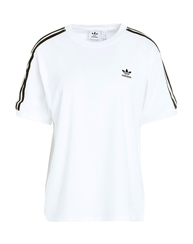 ADIDAS ORIGINALS T-shirt 3 STRIPE TEE
 Bianco 94% Cotone, 6% Elastan