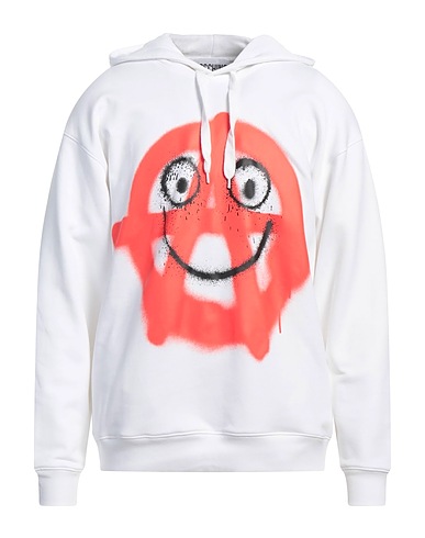 MOSCHINO Hooded track jacket  White 100% Cotton