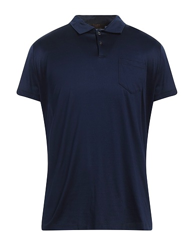 MOORER Polo shirt Navy blue 100% Cotton