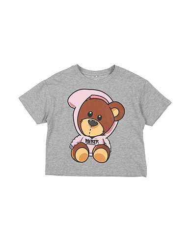 NAME IT® Ｔシャツ グレー オーガニックコットン 85% / レーヨン 10% / ポリウレタン 5%