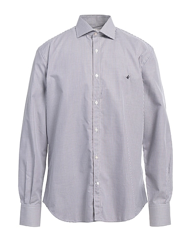 BROOKSFIELD Camicia fantasia Bianco 100% Cotone