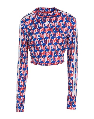 ADIDAS x FARM RIO Crop top FARM CROP LS
 Blu 88% Poliestere riciclato, 12% Elastan