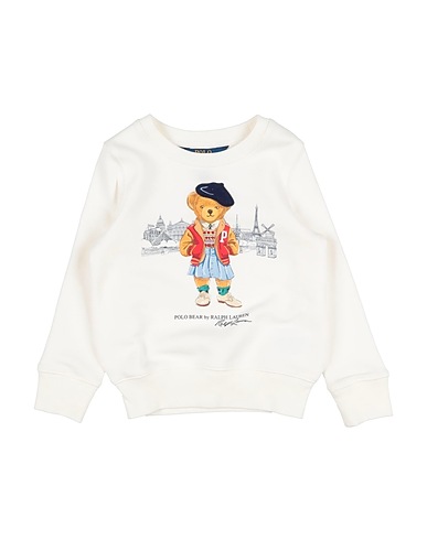POLO RALPH LAUREN Sweatshirt White 84% Cotton, 16% Polyester
